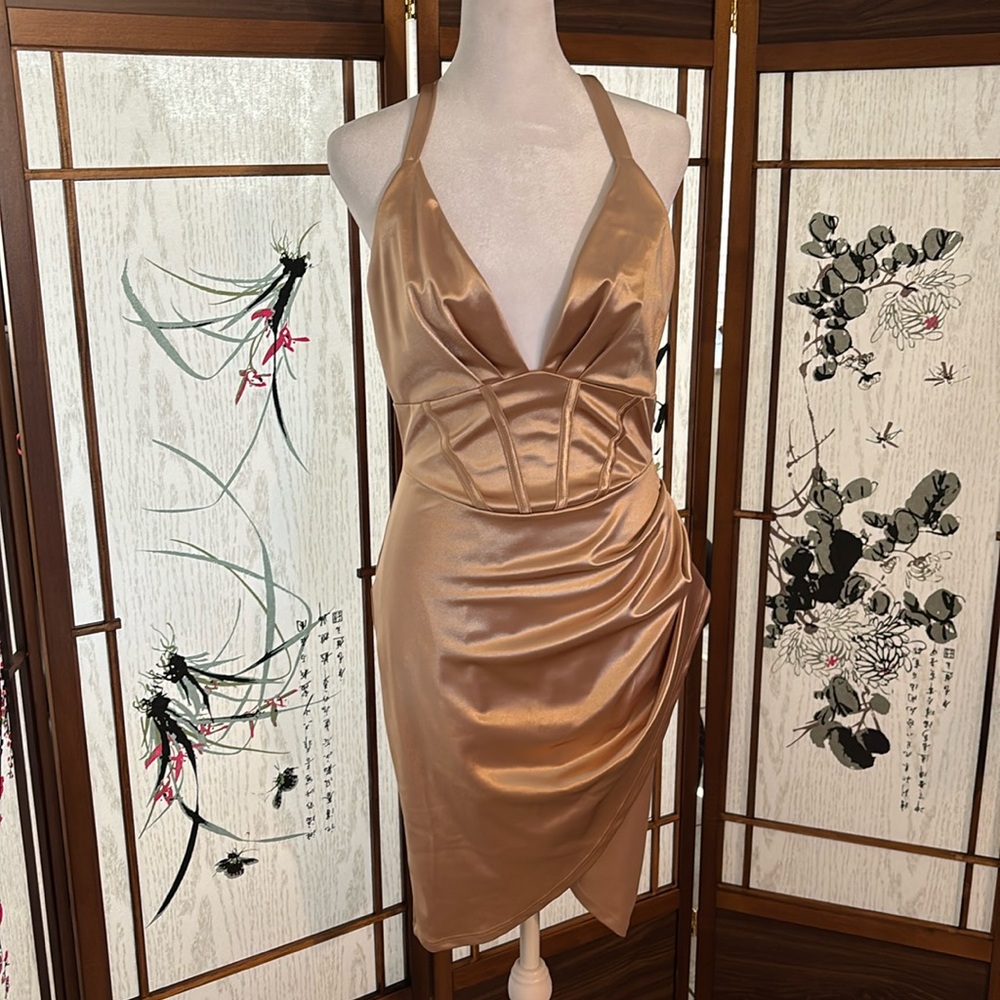 Elegant cocktail bodycon dress
